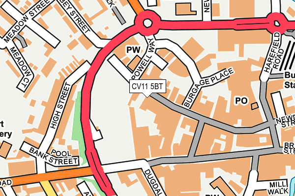 CV11 5BT map - OS OpenMap – Local (Ordnance Survey)