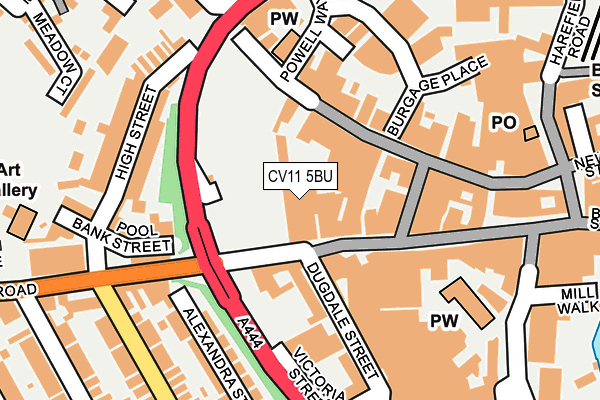 CV11 5BU map - OS OpenMap – Local (Ordnance Survey)