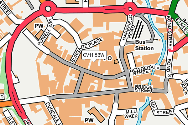 CV11 5BW map - OS OpenMap – Local (Ordnance Survey)