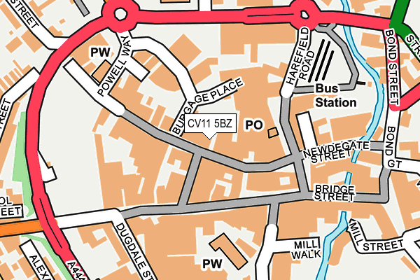 CV11 5BZ map - OS OpenMap – Local (Ordnance Survey)