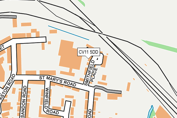 CV11 5DD map - OS OpenMap – Local (Ordnance Survey)