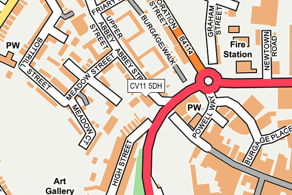 CV11 5DH map - OS OpenMap – Local (Ordnance Survey)