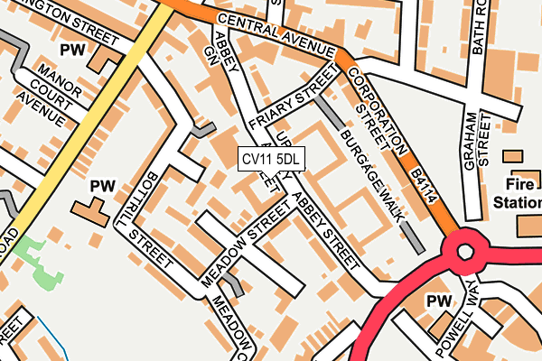 CV11 5DL map - OS OpenMap – Local (Ordnance Survey)