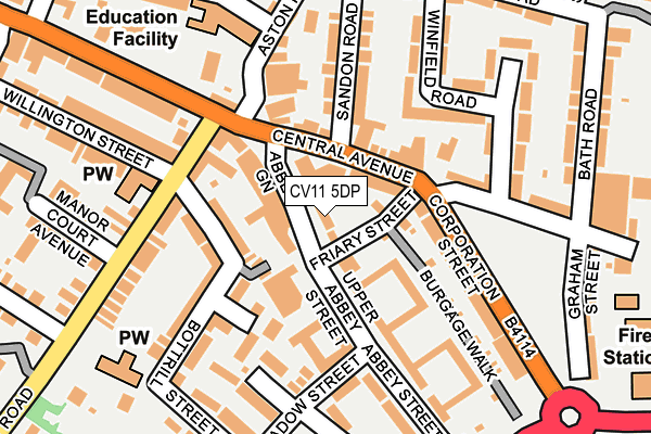 CV11 5DP map - OS OpenMap – Local (Ordnance Survey)