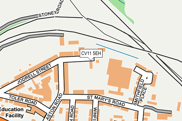 CV11 5EH map - OS OpenMap – Local (Ordnance Survey)