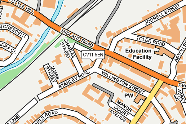 CV11 5EN map - OS OpenMap – Local (Ordnance Survey)