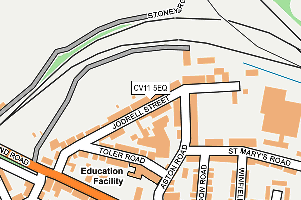 CV11 5EQ map - OS OpenMap – Local (Ordnance Survey)