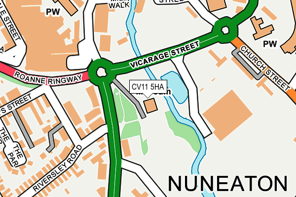 CV11 5HA map - OS OpenMap – Local (Ordnance Survey)