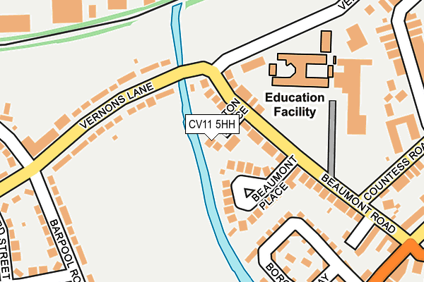 CV11 5HH map - OS OpenMap – Local (Ordnance Survey)