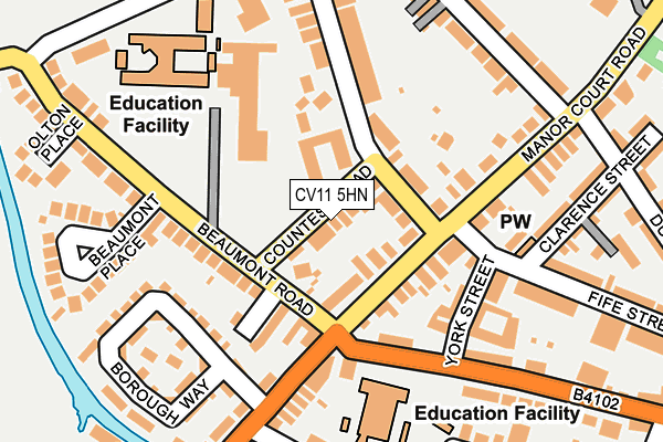 CV11 5HN map - OS OpenMap – Local (Ordnance Survey)