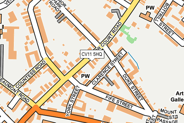 CV11 5HQ map - OS OpenMap – Local (Ordnance Survey)