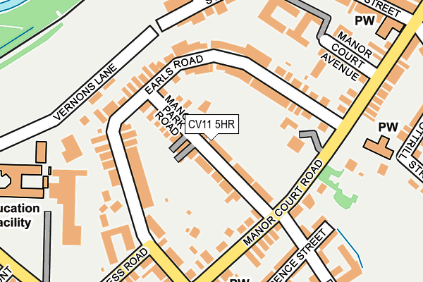CV11 5HR map - OS OpenMap – Local (Ordnance Survey)