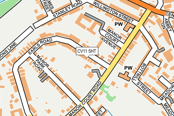 CV11 5HT map - OS OpenMap – Local (Ordnance Survey)