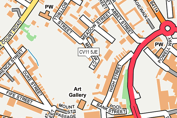 CV11 5JE map - OS OpenMap – Local (Ordnance Survey)