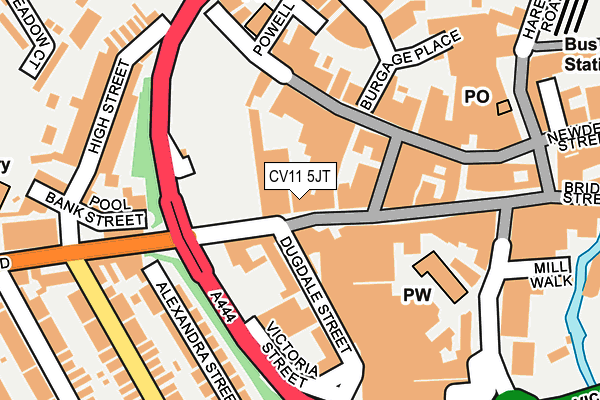 CV11 5JT map - OS OpenMap – Local (Ordnance Survey)