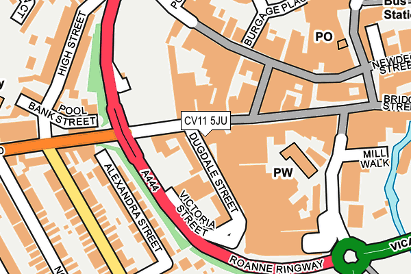 CV11 5JU map - OS OpenMap – Local (Ordnance Survey)