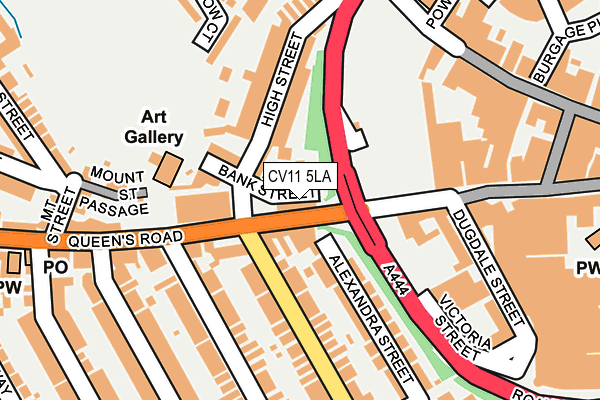 CV11 5LA map - OS OpenMap – Local (Ordnance Survey)