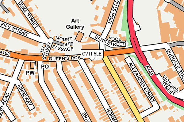 CV11 5LE map - OS OpenMap – Local (Ordnance Survey)