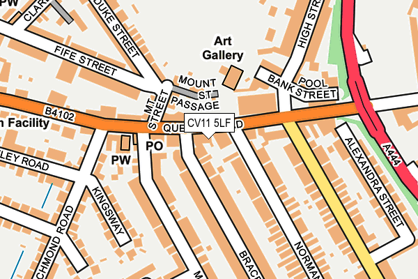 CV11 5LF map - OS OpenMap – Local (Ordnance Survey)
