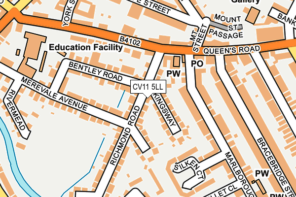 CV11 5LL map - OS OpenMap – Local (Ordnance Survey)