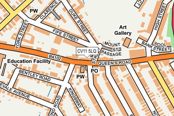 CV11 5LQ map - OS OpenMap – Local (Ordnance Survey)