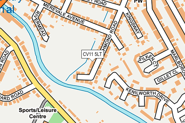 CV11 5LT map - OS OpenMap – Local (Ordnance Survey)