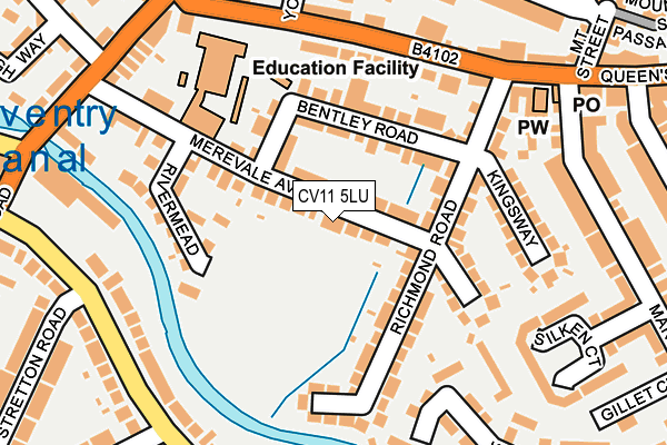 CV11 5LU map - OS OpenMap – Local (Ordnance Survey)