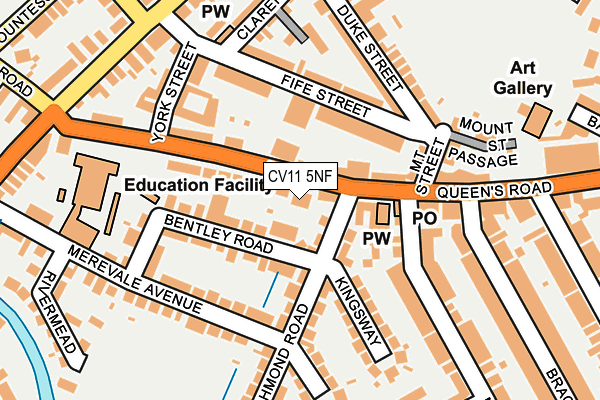 CV11 5NF map - OS OpenMap – Local (Ordnance Survey)