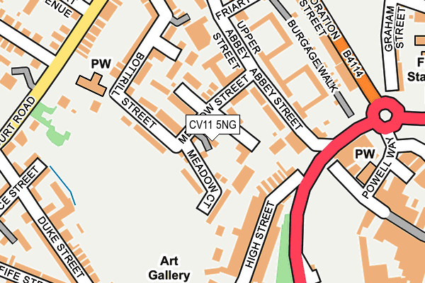 CV11 5NG map - OS OpenMap – Local (Ordnance Survey)