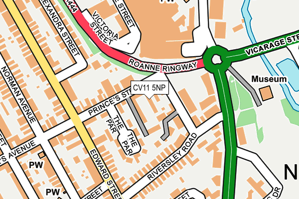 CV11 5NP map - OS OpenMap – Local (Ordnance Survey)