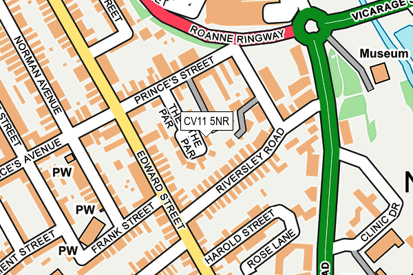 CV11 5NR map - OS OpenMap – Local (Ordnance Survey)