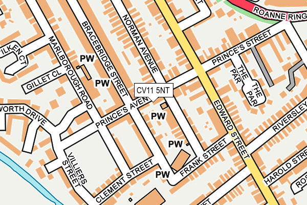 CV11 5NT map - OS OpenMap – Local (Ordnance Survey)