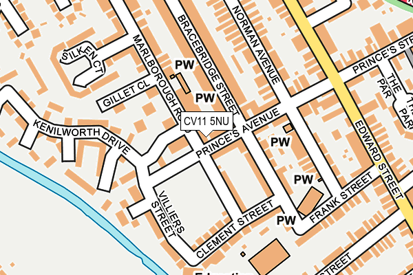 CV11 5NU map - OS OpenMap – Local (Ordnance Survey)