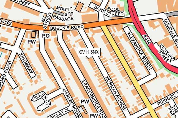 CV11 5NX map - OS OpenMap – Local (Ordnance Survey)