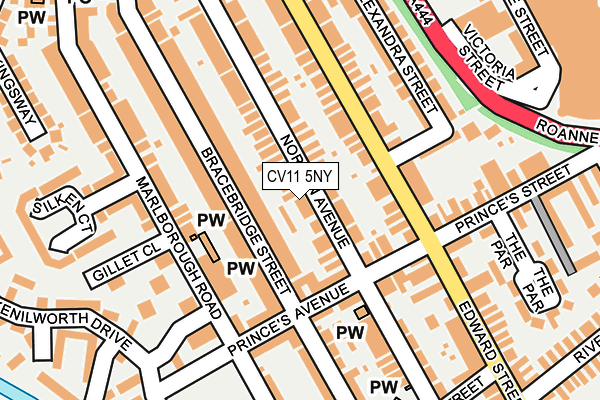 CV11 5NY map - OS OpenMap – Local (Ordnance Survey)