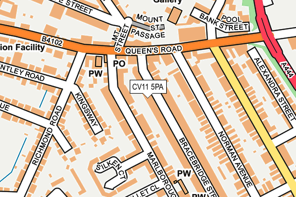 CV11 5PA map - OS OpenMap – Local (Ordnance Survey)