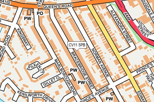 CV11 5PB map - OS OpenMap – Local (Ordnance Survey)