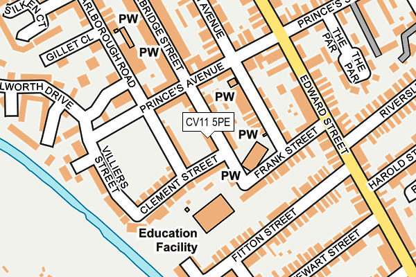 CV11 5PE map - OS OpenMap – Local (Ordnance Survey)