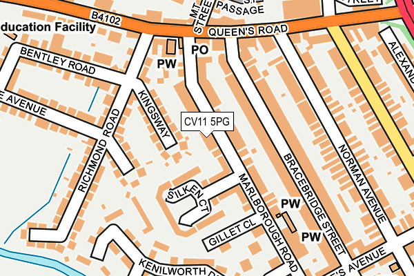 CV11 5PG map - OS OpenMap – Local (Ordnance Survey)