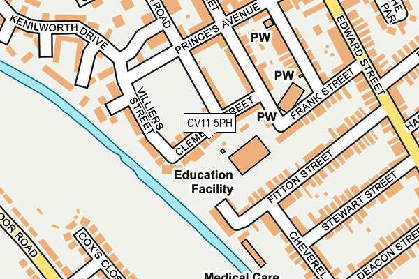 CV11 5PH map - OS OpenMap – Local (Ordnance Survey)
