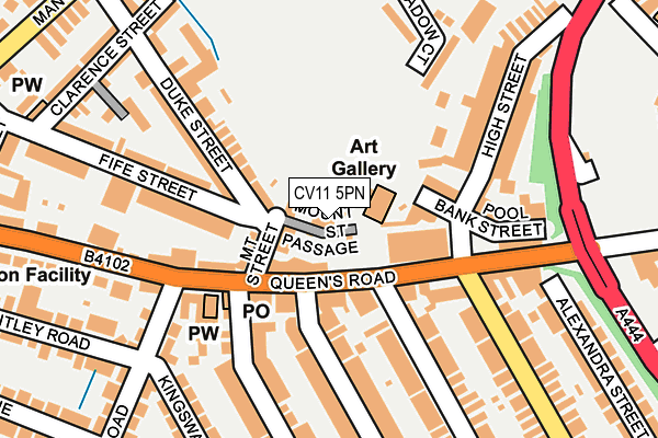 CV11 5PN map - OS OpenMap – Local (Ordnance Survey)