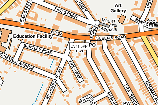 CV11 5PP map - OS OpenMap – Local (Ordnance Survey)