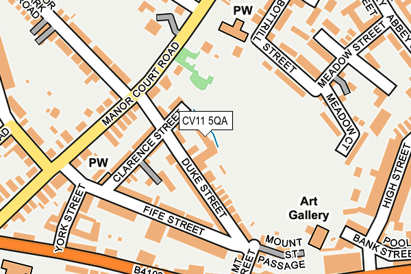 CV11 5QA map - OS OpenMap – Local (Ordnance Survey)