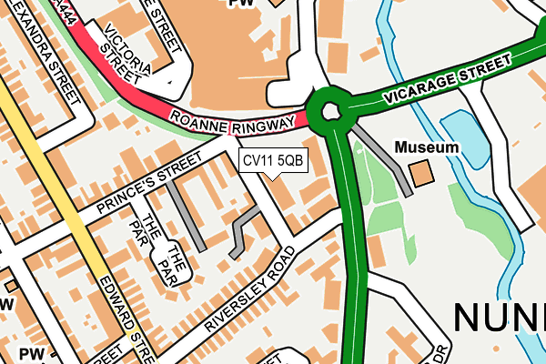 CV11 5QB map - OS OpenMap – Local (Ordnance Survey)