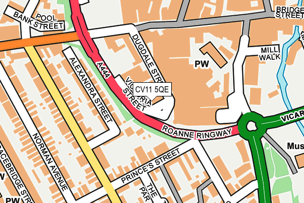 CV11 5QE map - OS OpenMap – Local (Ordnance Survey)