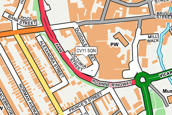 CV11 5QN map - OS OpenMap – Local (Ordnance Survey)