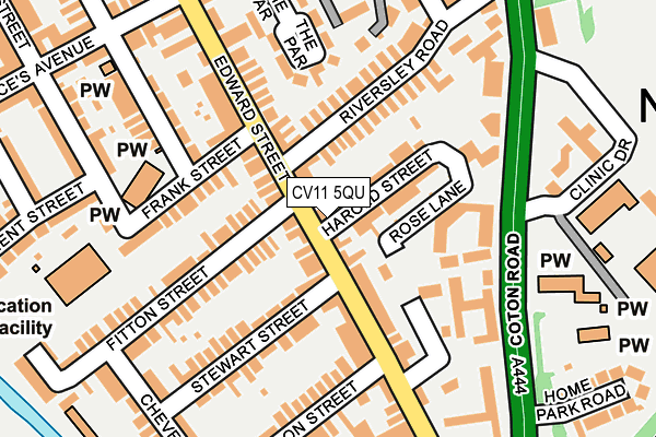 CV11 5QU map - OS OpenMap – Local (Ordnance Survey)