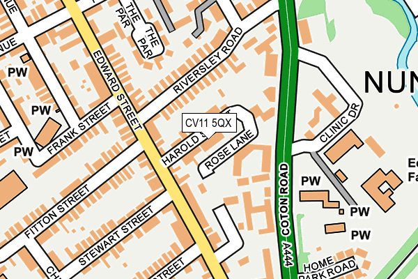 CV11 5QX map - OS OpenMap – Local (Ordnance Survey)