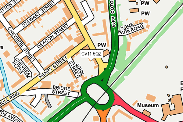 CV11 5QZ map - OS OpenMap – Local (Ordnance Survey)