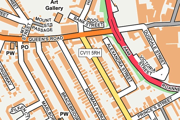 CV11 5RH map - OS OpenMap – Local (Ordnance Survey)